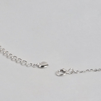 Blue Solitaire 925 Sterling Silver Necklace