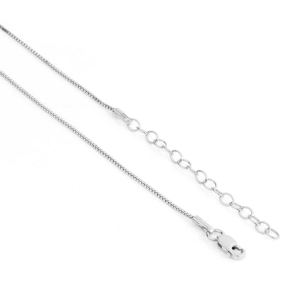 The Dancing Ocean Heart Rhodium Plated Necklace