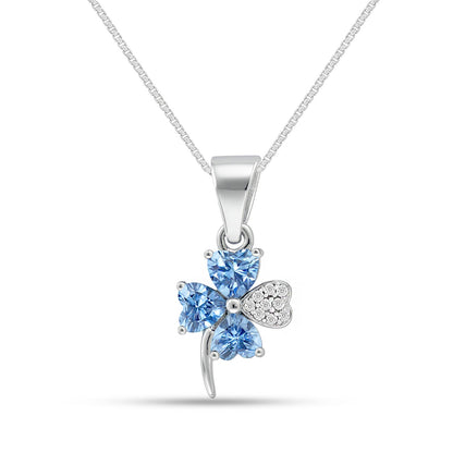 A Wish on the Sky Rhodium Plated Necklace